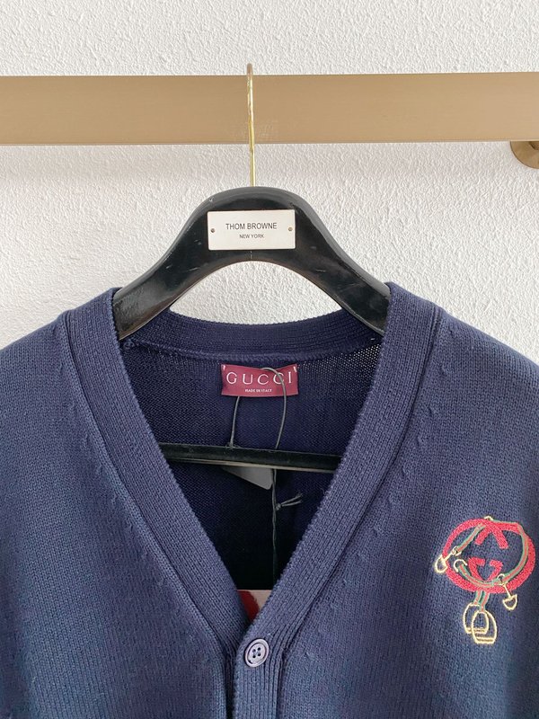 GUCCI 랜턴 자수 니트 가디건 001-277958