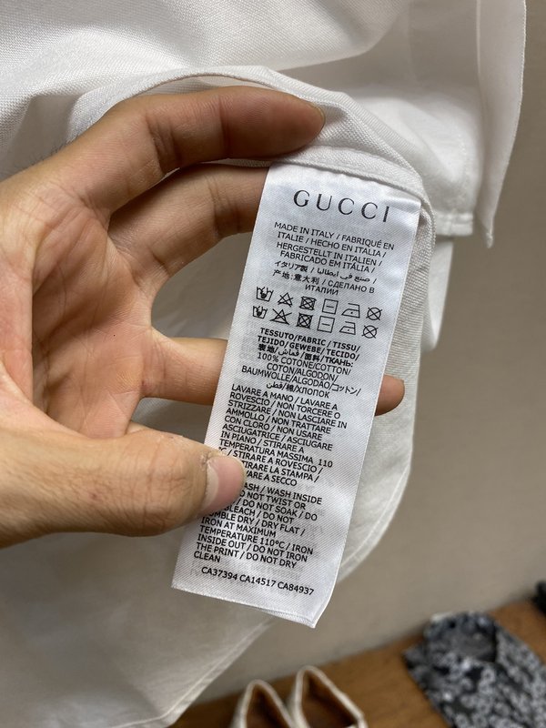 Gucci 피케 코튼 반팔 셔츠 심플 001-277961