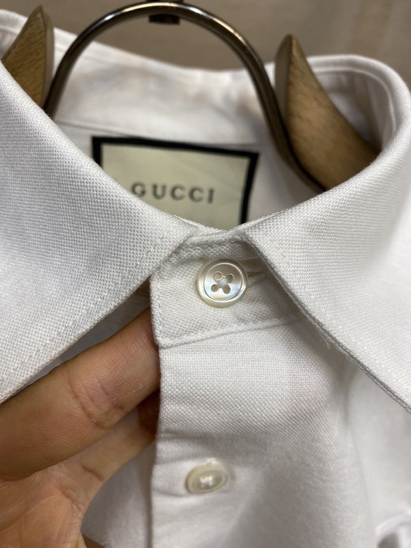 Gucci 피케 코튼 반팔 셔츠 심플 001-277961