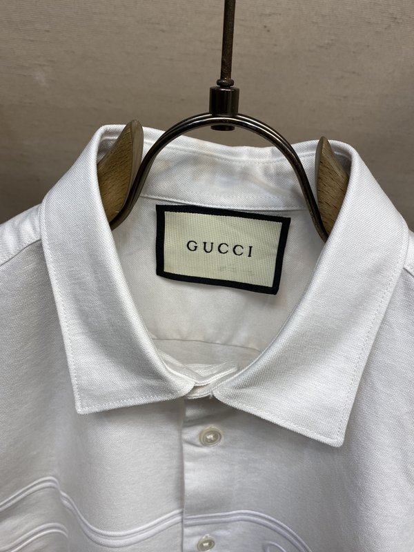 Gucci 피케 코튼 반팔 셔츠 심플 001-277961