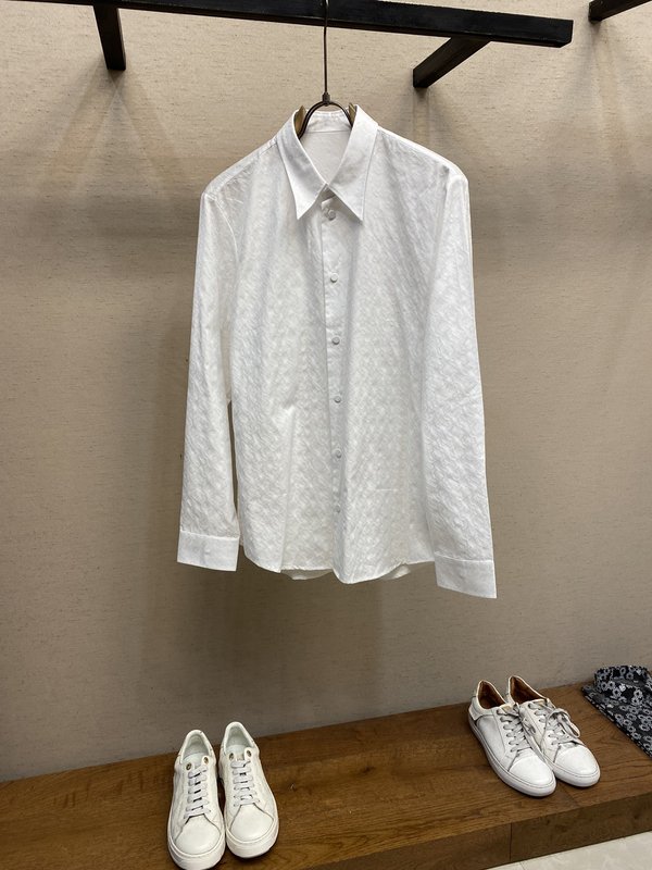 Gucci 신상 마구 걸쇠 자카드 면 셔츠 001-277964