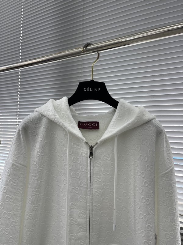 GUCCI 프린트 압축 니트 지퍼 재킷 001-277978