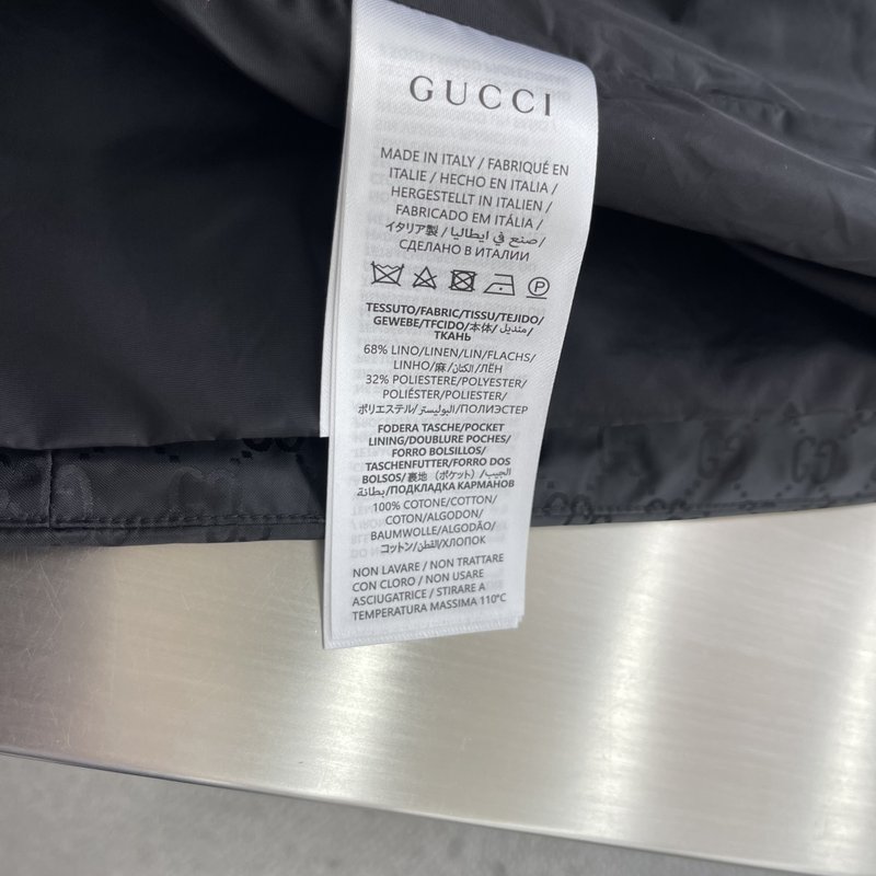 GUCCI 스키 라인 저지 자카드 지퍼 긴팔 남성 001-277995