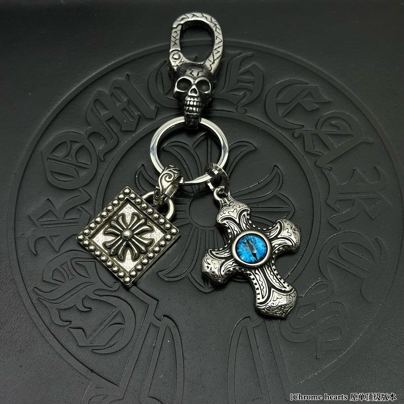 크롬 하트 열쇠고리 걸이 001-277997