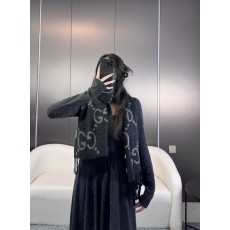 GUCCI 더블 G 자카드 프린지 스카프 001-278029