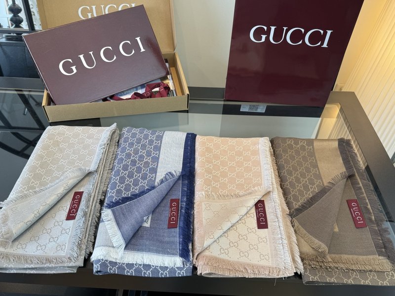GUCCI 실크 캐시미어 스카프 001-278030