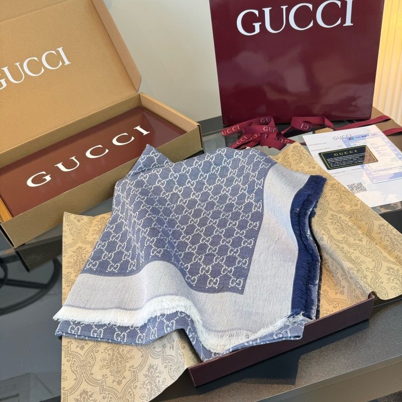 GUCCI 실크 캐시미어 스카프 001-278030
