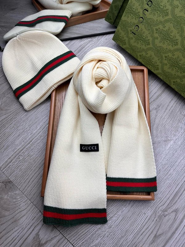 GUCCI 울 모자 머플러 세트 001-278033