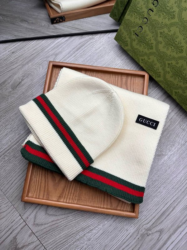 GUCCI 울 모자 머플러 세트 001-278033