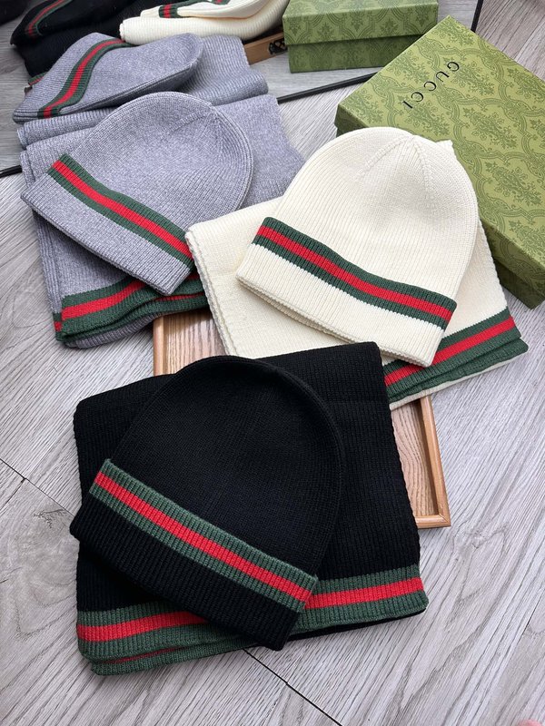 GUCCI 울 모자 머플러 세트 001-278033