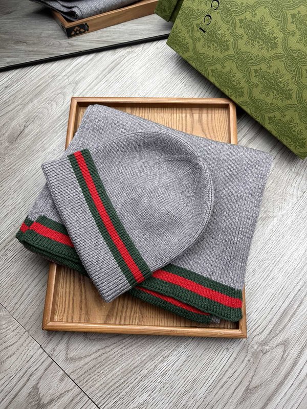 GUCCI 울 모자 머플러 세트 001-278033