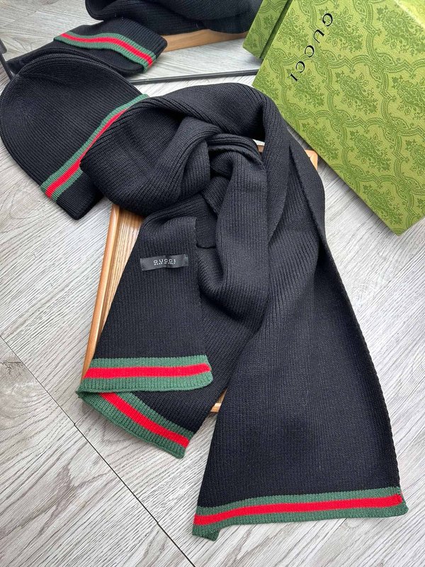 GUCCI 울 모자 머플러 세트 001-278033