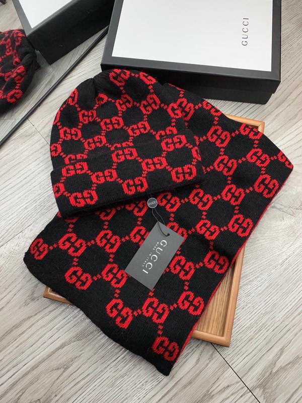 GUCCI 울 모자 세트 001-278035