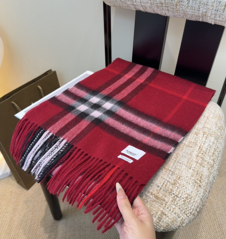 BURBERRY 버버리 양면 캐시미어 머플러 001-278048