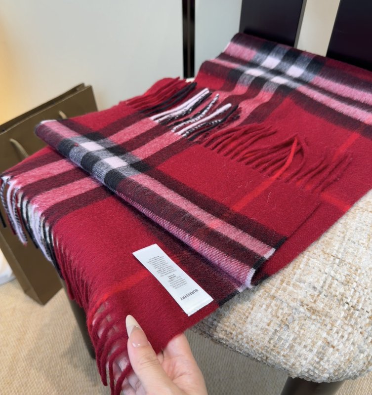BURBERRY 버버리 양면 캐시미어 머플러 001-278048