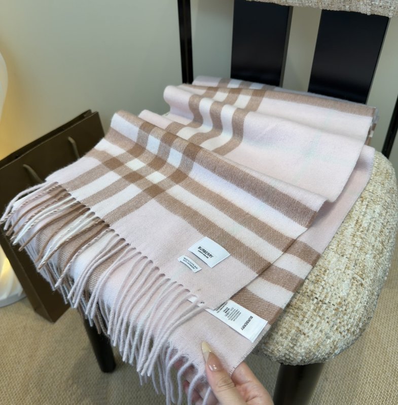 BURBERRY 버버리 양면 캐시미어 머플러 001-278048