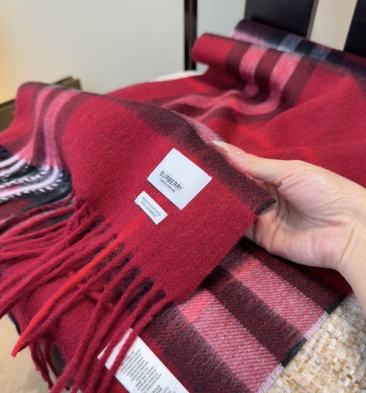BURBERRY 버버리 양면 캐시미어 머플러 001-278048