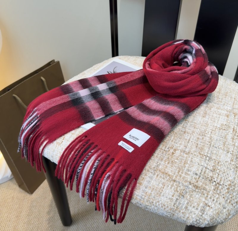 BURBERRY 버버리 양면 캐시미어 머플러 001-278048