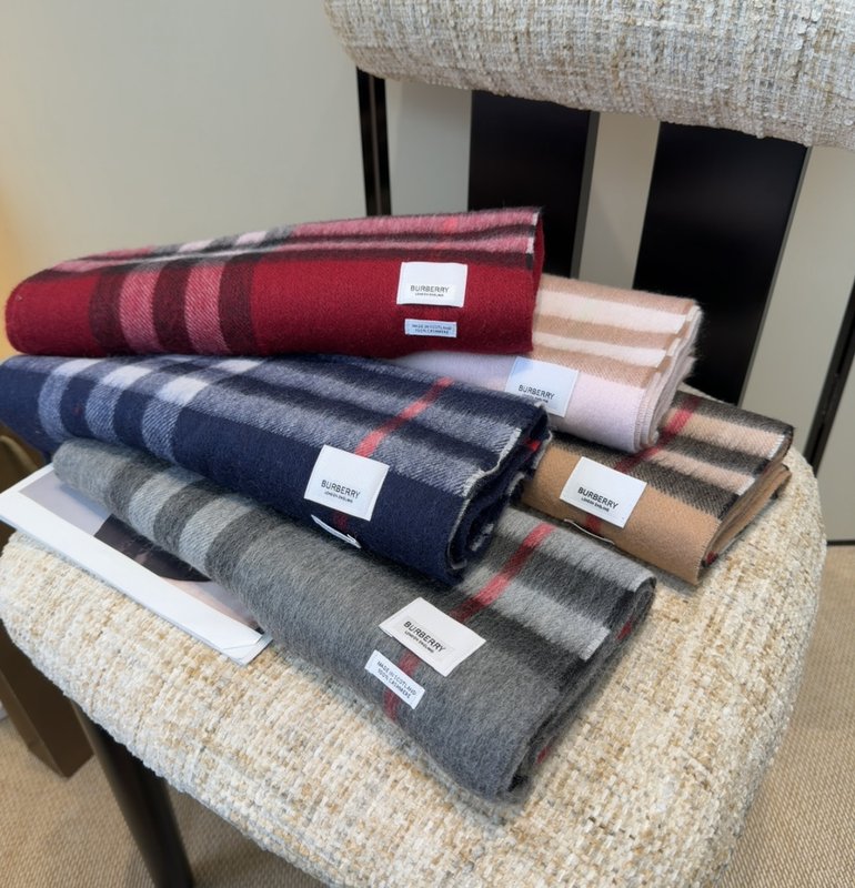 BURBERRY 버버리 양면 캐시미어 머플러 001-278048