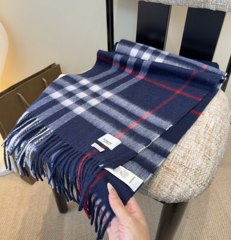 BURBERRY 버버리 양면 캐시미어 머플러 001-278048