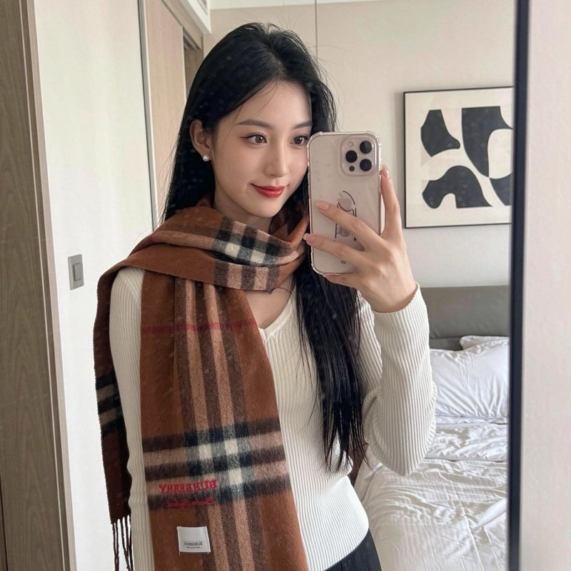 버버리 클래식 체크 캐시미어 스카프 001-278052