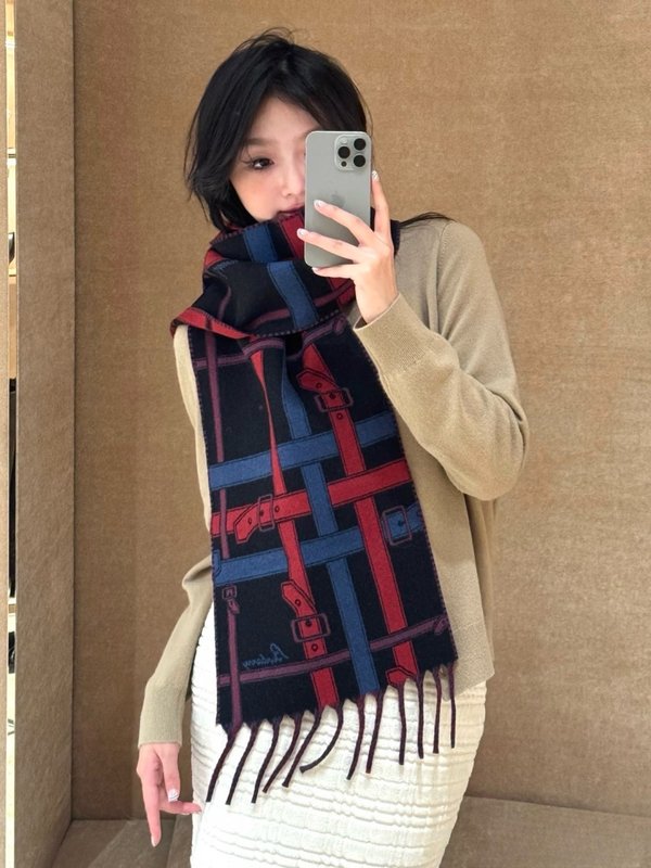 버버리 양면 캐시미어 스카프 001-278064