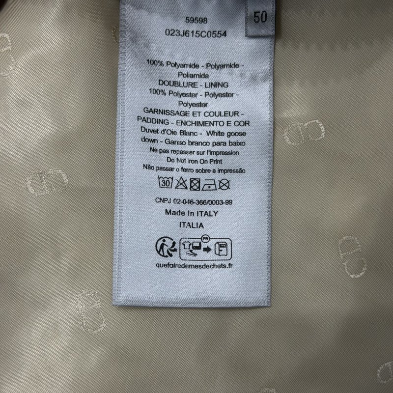 디올 CD 자수 스탠드칼라 숏패딩 001-278096