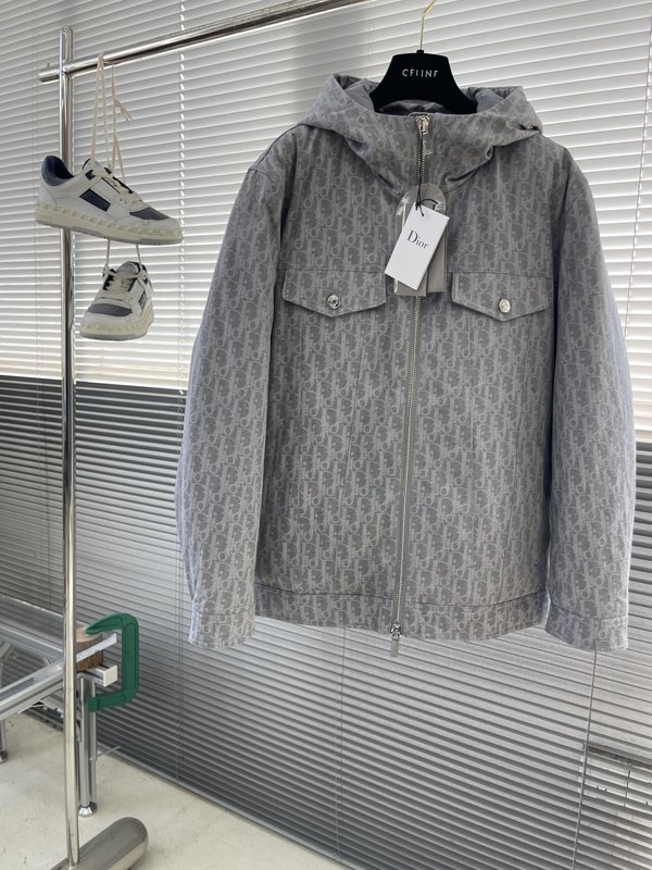 디올 풀로고 후드 다운 자켓 001-278097