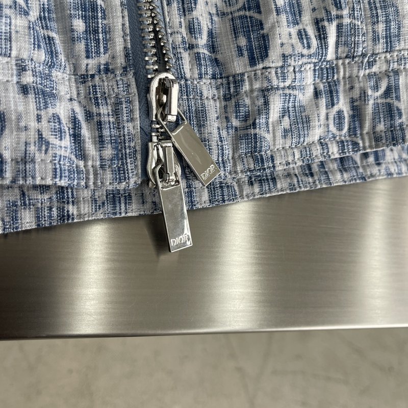 디올 풀로고 자카드 후드 다운 점퍼 001-278098
