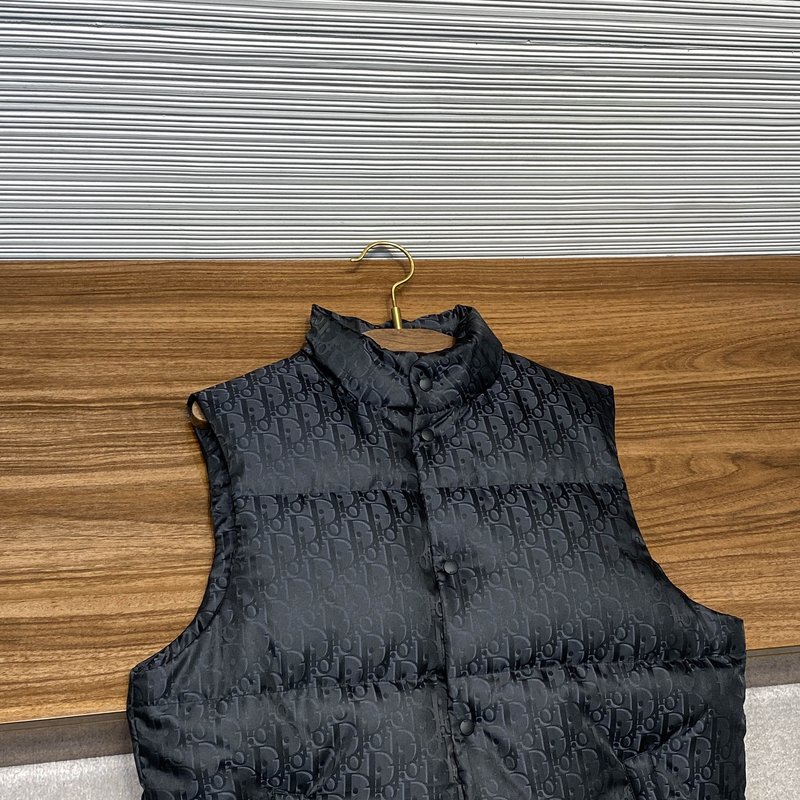 남녀공용 밀직 나일론 덕다운 스탠드칼라 패딩 조끼 001-278105
