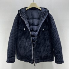 DR 자카드 플록 데님 다운 재킷 001-278116