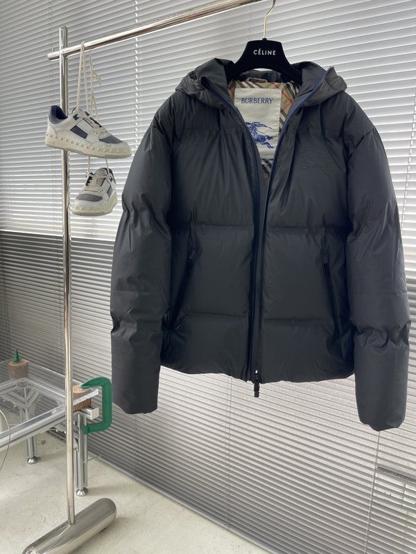 버버리 후드 압착 패딩 점퍼 001-278155