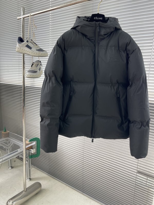 버버리 후드 압착 패딩 점퍼 001-278155