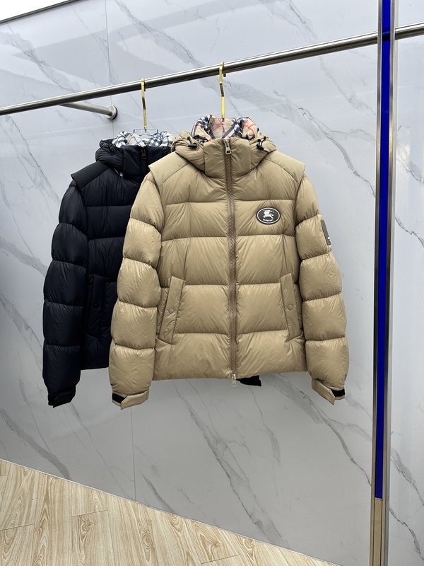 버버리 후드 다운 재킷 001-278158