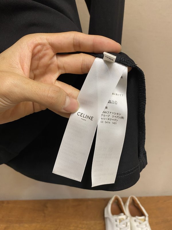셀린 자수 긴팔 티셔츠 001-278171