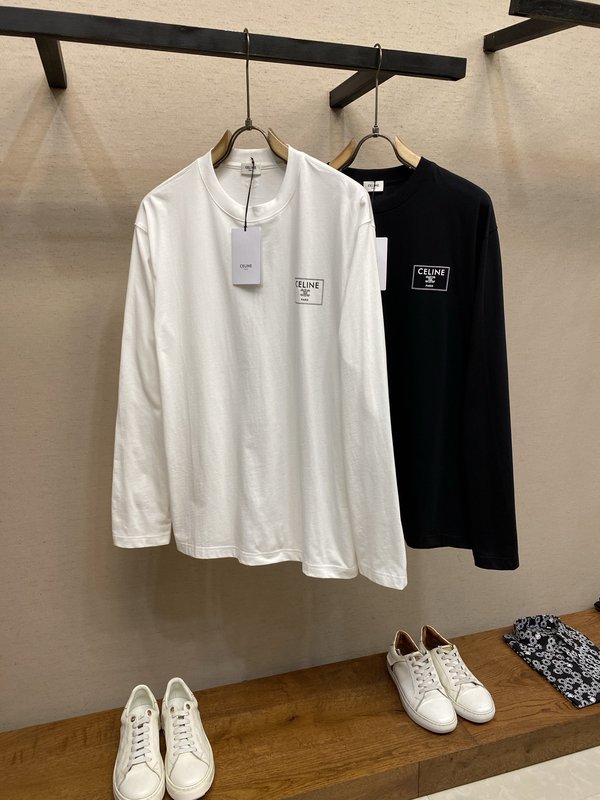 셀린 심플 롱슬리브 티셔츠 남녀공용 001-278176
