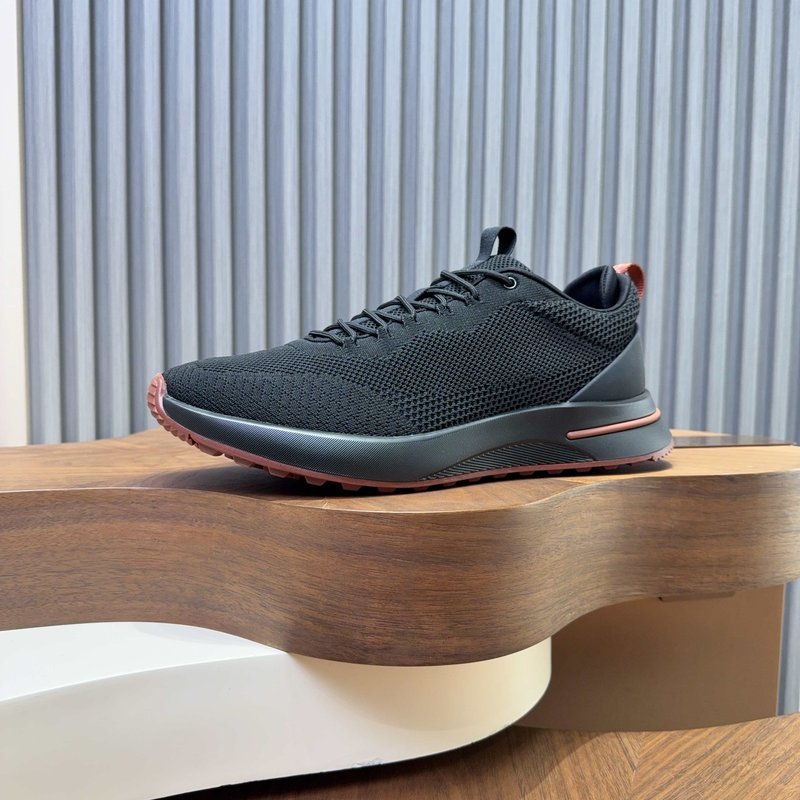 Loro Piana 메쉬 소가죽 캐주얼 운동화 남성 001-278369
