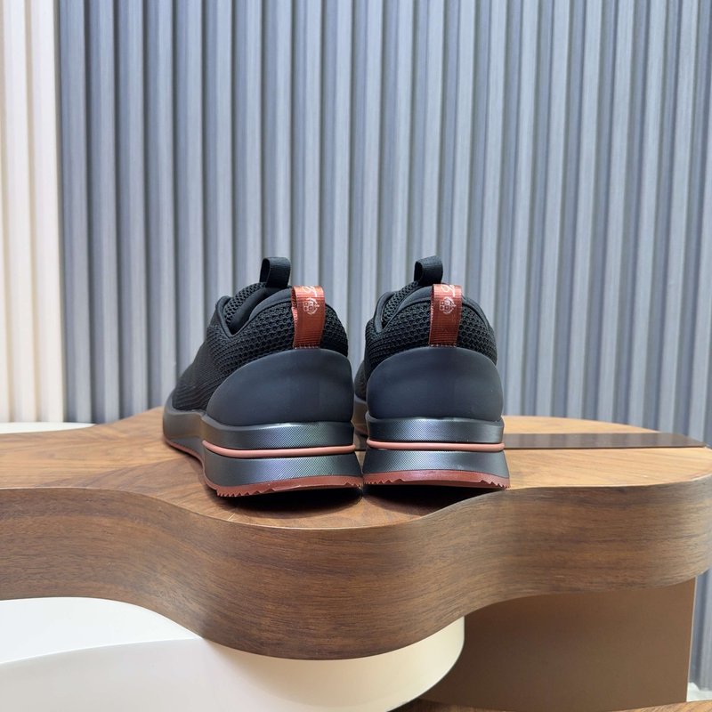Loro Piana 메쉬 소가죽 캐주얼 운동화 남성 001-278369