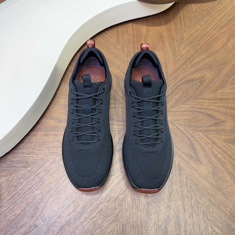 Loro Piana 메쉬 소가죽 캐주얼 운동화 남성 001-278369
