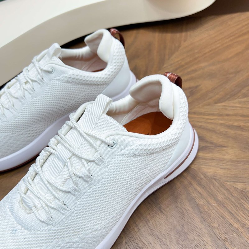 Loro Piana 메쉬 소가죽 캐주얼 러닝화 남성용 001-278383
