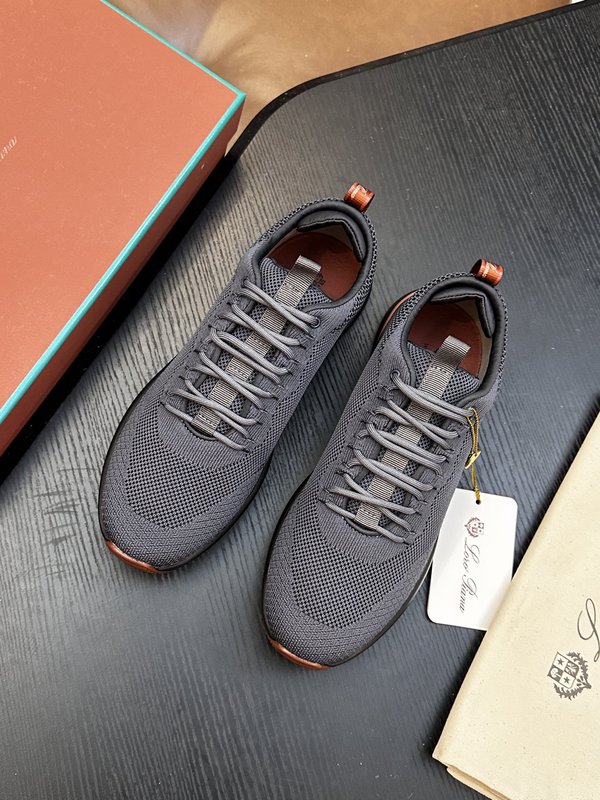 Loro Piana 검정색 니트 운동화 001-278399