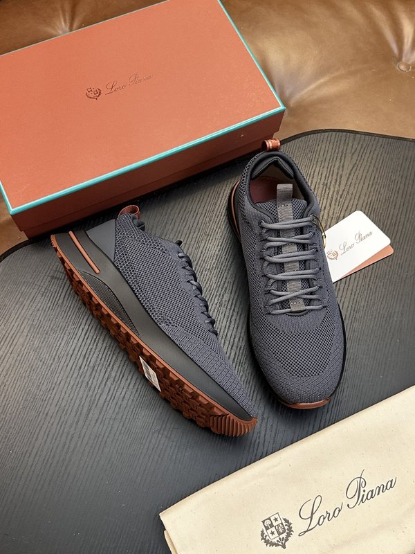 Loro Piana 검정색 니트 운동화 001-278399