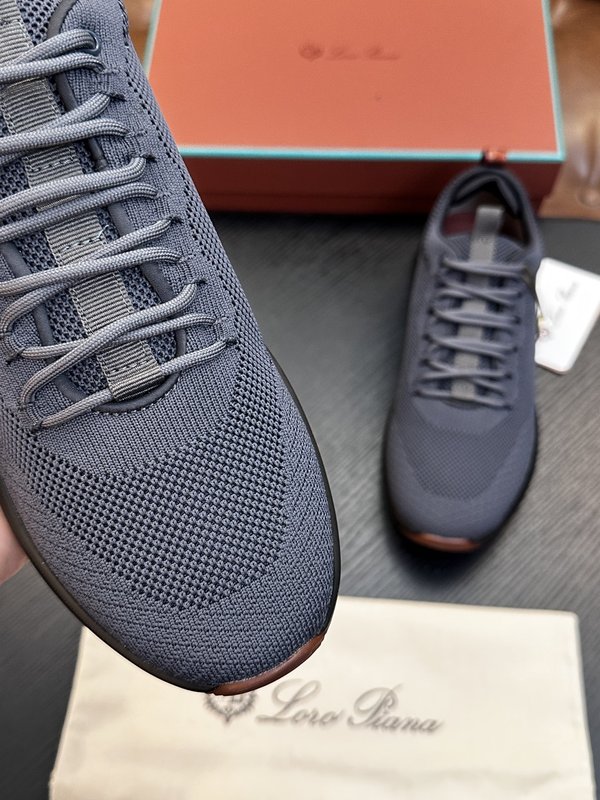 Loro Piana 검정색 니트 운동화 001-278399