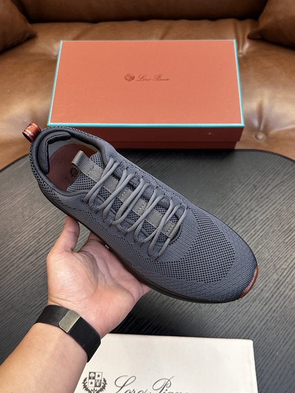 Loro Piana 검정색 니트 운동화 001-278399