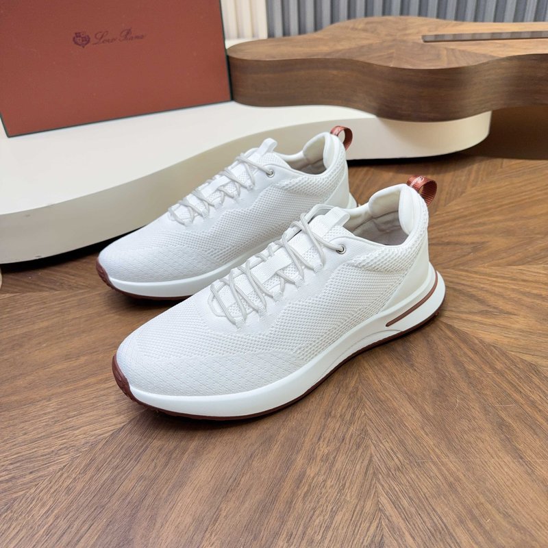 Loro Piana 메쉬 소가죽 캐주얼 운동화 남성용 001-278411