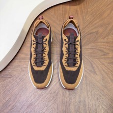 Loro Piana 메쉬 소가죽 캐주얼 운동화 남성 001-278414