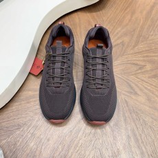 Loro Piana 메쉬 가죽 캐주얼 운동화 남성 001-278420