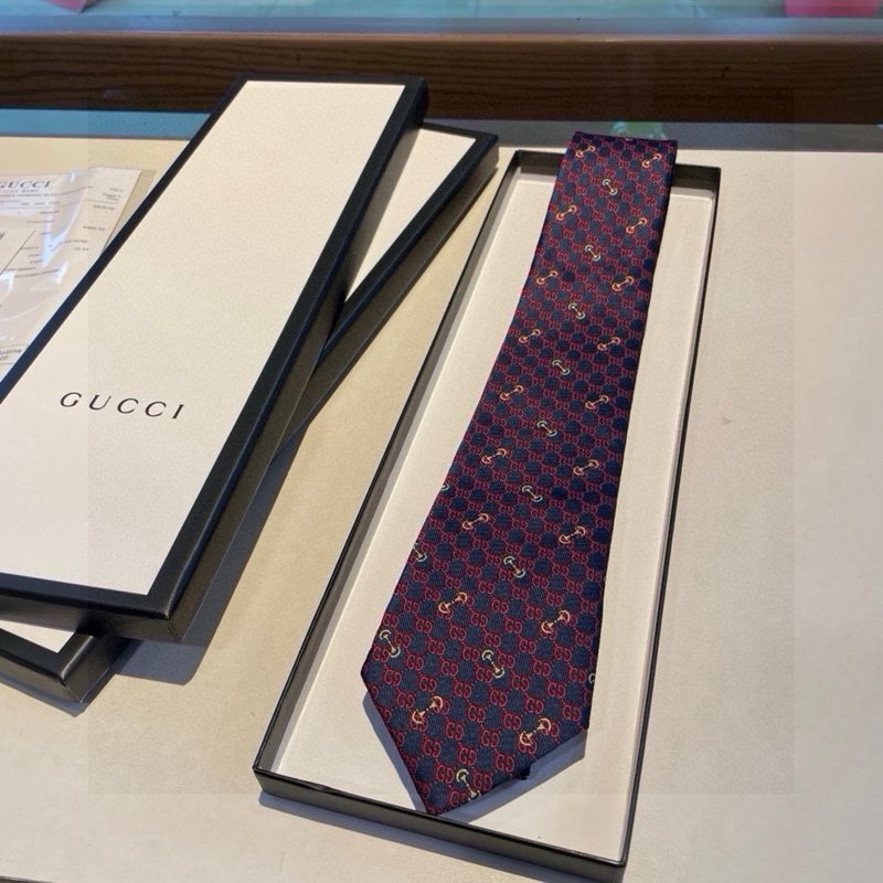 GUCCI 구찌 마구걸이 실크 넥타이 001-278430