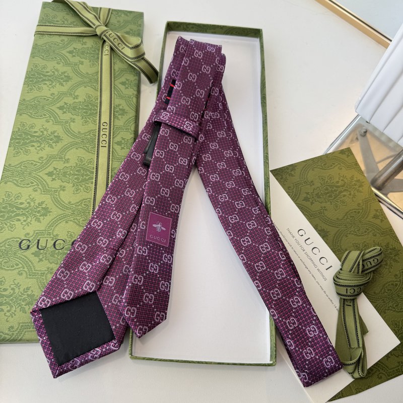 GUCCI GG 로고 프린트 실크 넥타이 001-278441