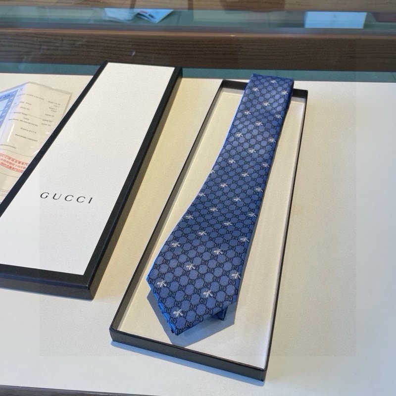 GUCCI 꿀벌 프린트 넥타이 001-278458